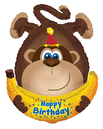 HB Monkey w/ Banana - Click Image to Close