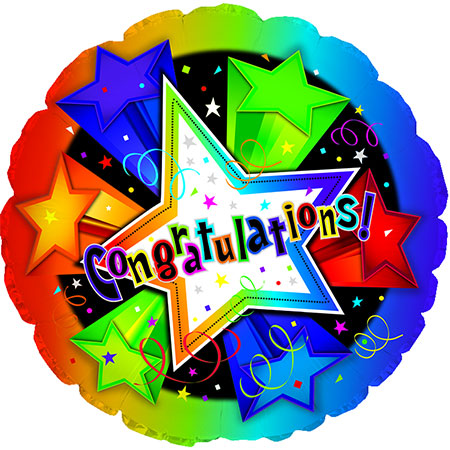 Congrats 3D Star 9" - Click Image to Close