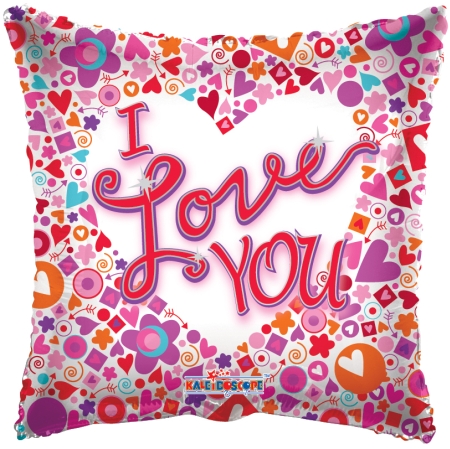 I Love You Mosaic Clear View 9" - Click Image to Close