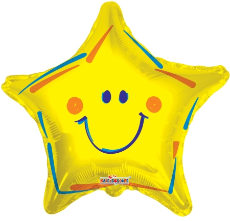 Yellow Smiley Star - Click Image to Close