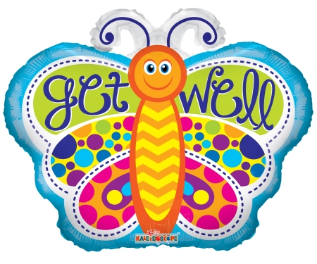 Get Well Butterfly Shape - Click Image to Close