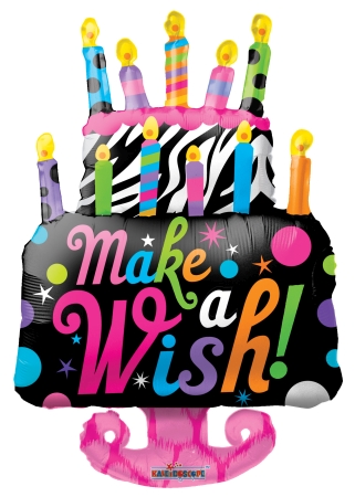 Make a Wish Cake Shape PKGD - Click Image to Close