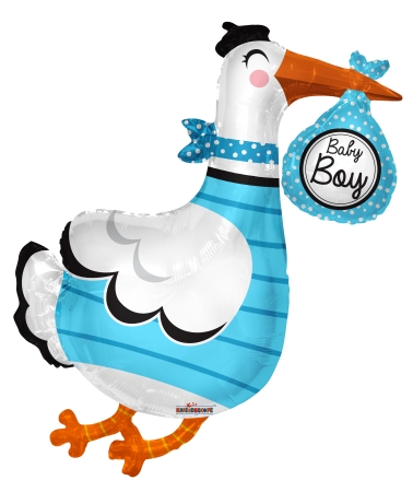 Baby Boy Stork Shape x - Click Image to Close