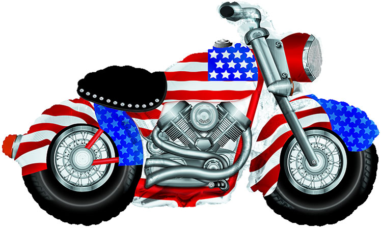 Patriotic Motocycle - Click Image to Close