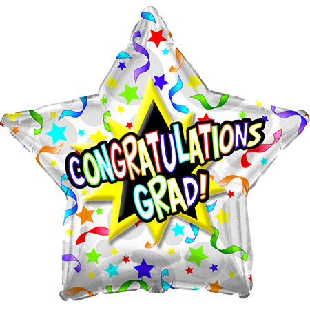 Festive Streamers Grad 9" - Click Image to Close