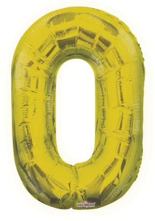 Number 0 Gold Shape PKGD - Click Image to Close