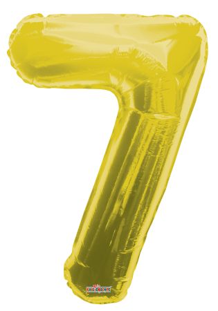 Number 7 Gold Shape PKGD - Click Image to Close
