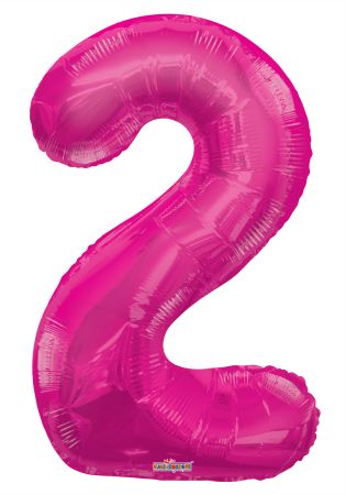 Number 2 Pink Shape PKGD - Click Image to Close