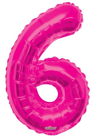 Number 6 Pink Shape PKGD - Click Image to Close