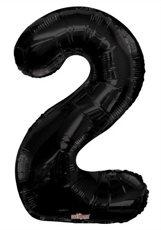 Number 2 Black Shape PKGD - Click Image to Close