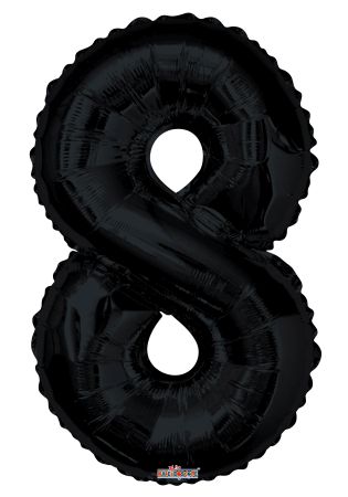 Number 8 Black Shape PKGD - Click Image to Close