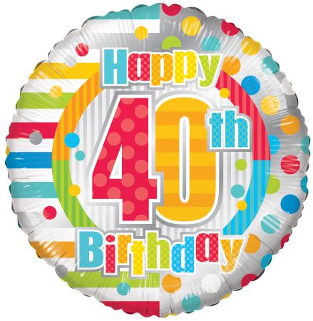 40th Birthday Dots & Lines - Click Image to Close