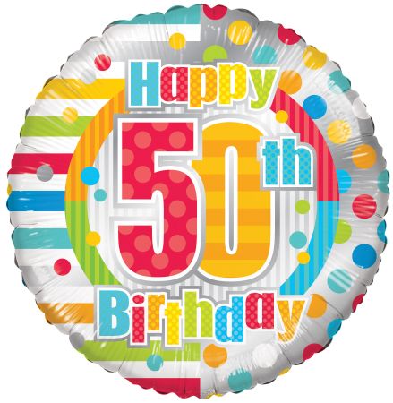 50th Birthday Dots & Lines - Click Image to Close