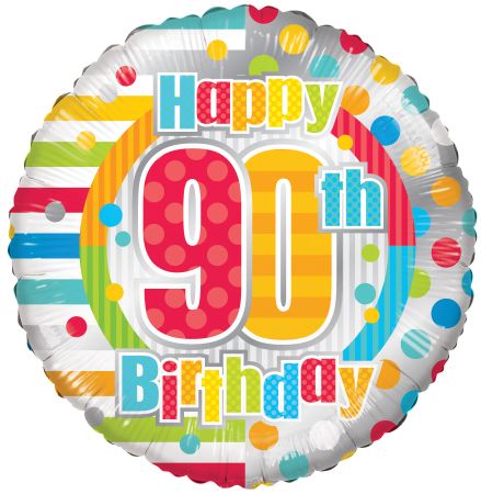 90th Birthday Dots & Lines - Click Image to Close