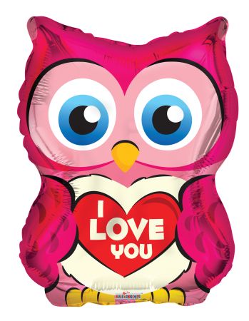 Owl With Heart Shape - Click Image to Close