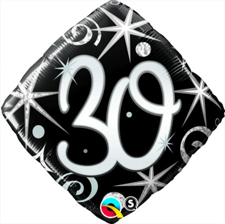 30th Elegant Sparkle Swirl x - Click Image to Close