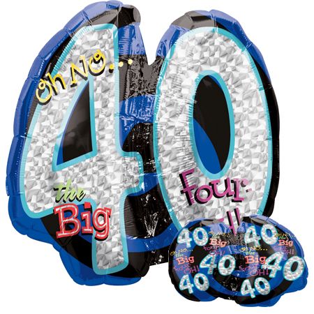 Oh No! 40th Birthday Shape - Click Image to Close