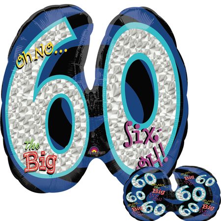 Oh No! 60th Birthday Shape - Click Image to Close