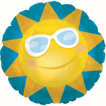 Sun w/Glasses 9" - Click Image to Close