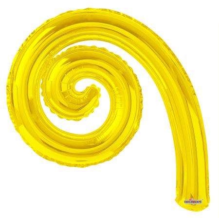 Kurly Spiral Yellow - Click Image to Close