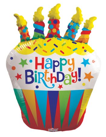 Birthday Cupcake Shape - Click Image to Close