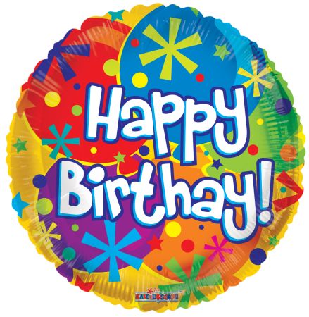 Birthday Balloons & Dots - Click Image to Close
