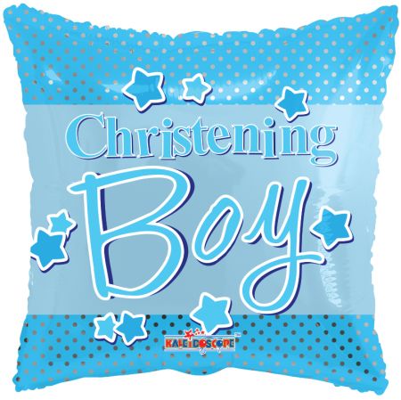 Christening Boy Dots - Click Image to Close