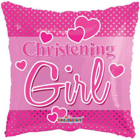 Christening Girl Dots - Click Image to Close