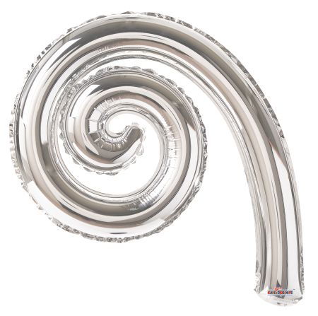 Kurly Spiral Silver - Click Image to Close