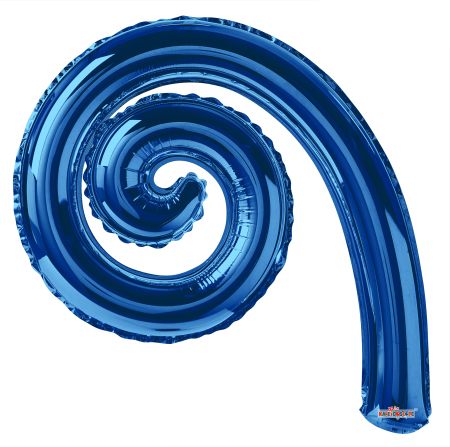 Kurly Spiral Royal Blue - Click Image to Close