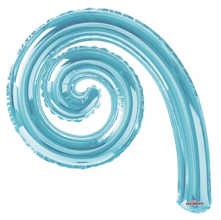 Kurly Spiral Light Blue - Click Image to Close