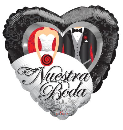 Nuestra Boda Corazon Holographic - Click Image to Close