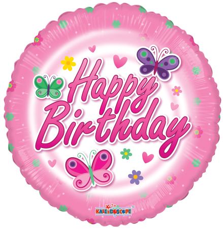 Birthday Pink Butterflies - Click Image to Close