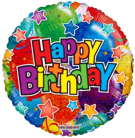 Birthday Balloons Holographic - Click Image to Close