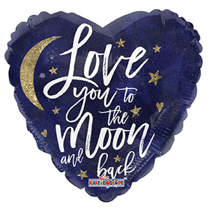 Love You To The Moon Holographic - Click Image to Close