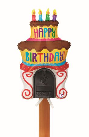 Birthday Cake Mailbox - Click Image to Close