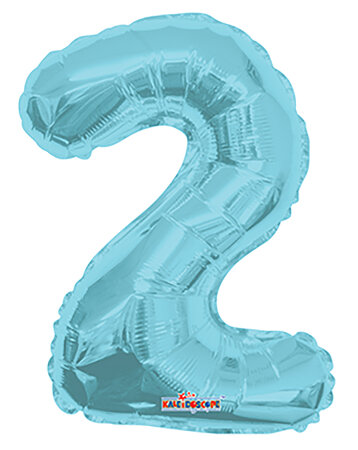 Number 2 Light Blue Shape 14” PKGD - Click Image to Close