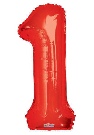Number 1 Red Shape PKGD - Click Image to Close