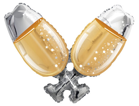 Champagne Glasses Shape PKGD - Click Image to Close