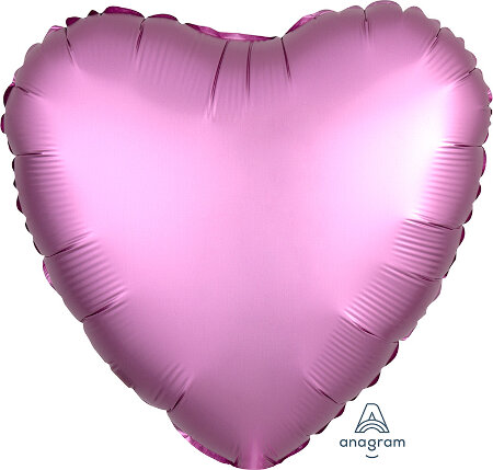 Satin Luxe Flamingo Heart - Click Image to Close