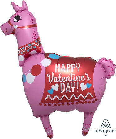 Happy Valentine's Day Llama - Click Image to Close