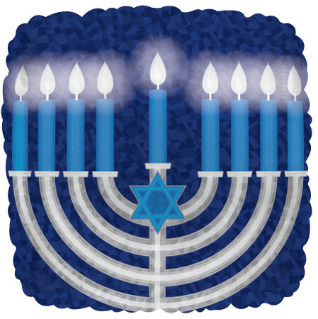 Hanukkah Menorah 12" x - Click Image to Close