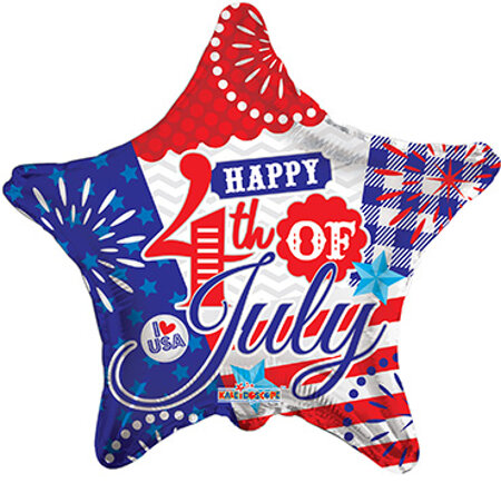 Happy 4th Of July Star - Click Image to Close