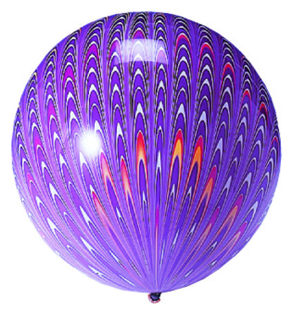 Purple Peacock Latex - Click Image to Close