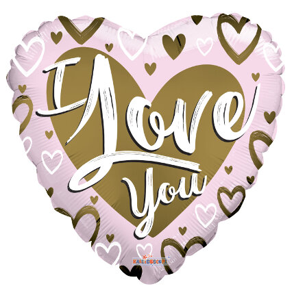 I Love You Gold & Pink Matte - Click Image to Close