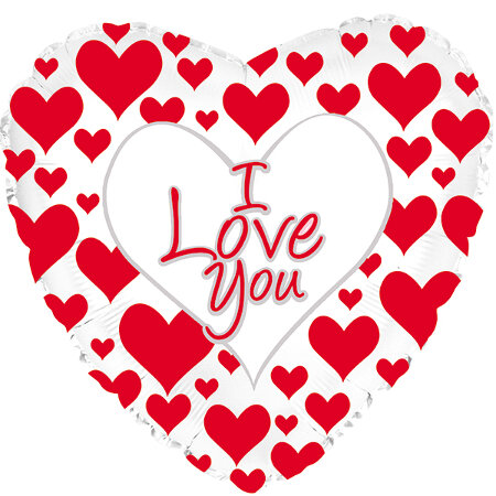 I Love You Simply Red Hearts - Click Image to Close