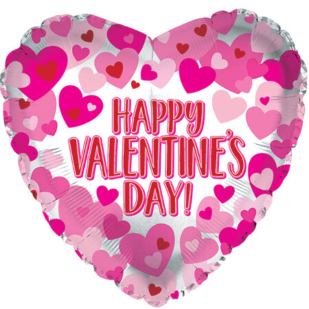 Happy Valentine's Day Hearts On Pearls - Click Image to Close