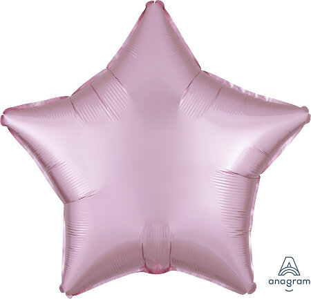 Satin Luxe Pastel Pink Star - Click Image to Close