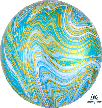 Marblez Blue Green Orbz PKGD - Click Image to Close