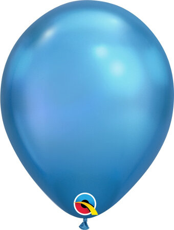 11" Qualatex Blue Chrome - Click Image to Close